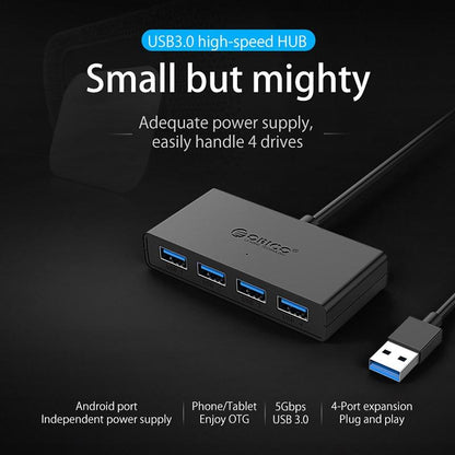 4-Port Usb 3.0 Hub With 100Cm Cable