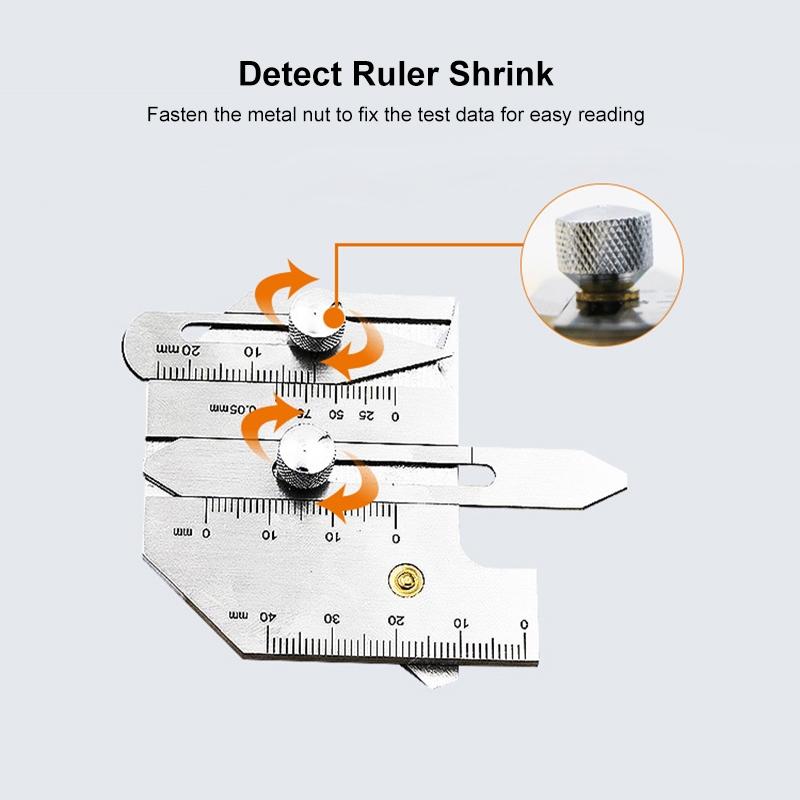 Stainless Steel Welding Inspection Ruler - Hjc40