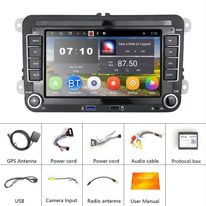 7 Inch Android 10.0 Car Multimedia Player Navigation Bluetooth Reversing Integrated - 2 + 16G