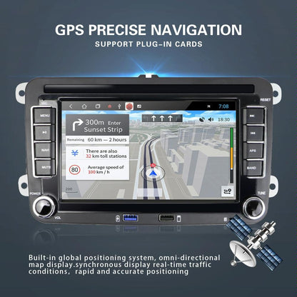 7 Inch Android 10.0 Car Multimedia Player Navigation Bluetooth Reversing Integrated - 2 + 16G