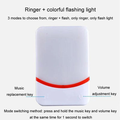 Wireless Doorbell With Remote Control And Flashing Light - Cmf1188-12
