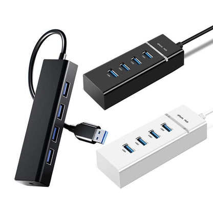 4-Port Usb 2.0 Hub With Light Bar 15Cm Cable Black