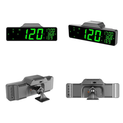 9 Inch Car Hud Gps Speedometer W / Compass Multifunction Display
