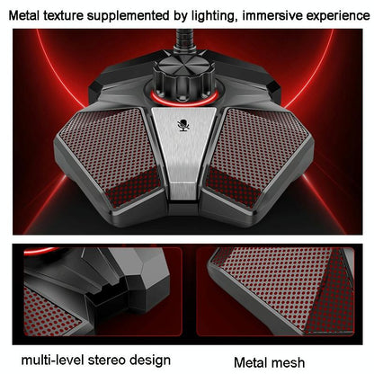 Flexible Gaming Mic With Built-In Sound Card - Jk Omni-Directional - Usb