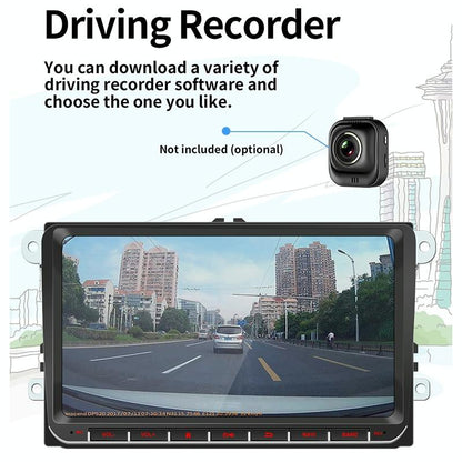 9 Inch Car Hd Radio Receiver Mp5 Player For Volkswagen - Fm Bluetooth Tf Card Gps Wifi - 1Gb + 16Gb