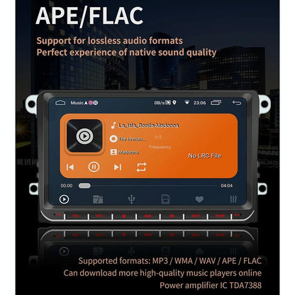 9 Inch Car Hd Radio Receiver Mp5 Player For Volkswagen - Fm Bluetooth Tf Card Gps Wifi - 1Gb + 16Gb