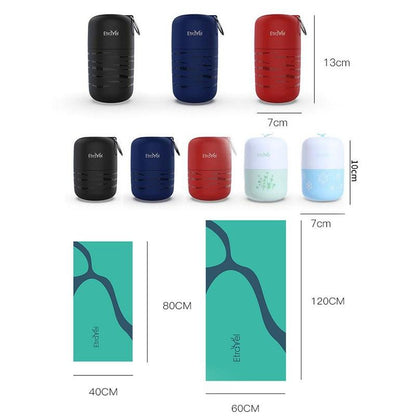 Double-sided Quick-drying Fleece Bath Towel - Small Red