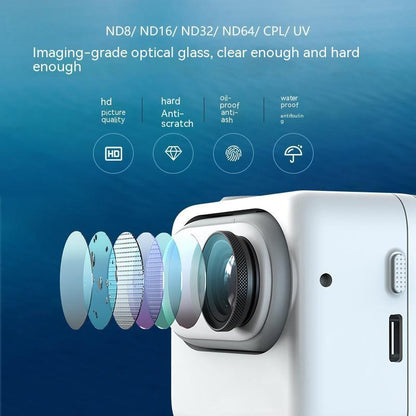 Waterproof Cpl Filter for Insta360 Go 3 / Go 2 with Amagisn Lens - Nd16
