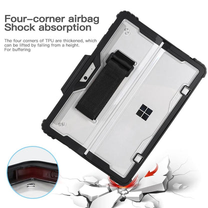 Acrylic Transparent Laptop Case with Hand Shoulder Strap for Microsoft Surface Pro 4-7