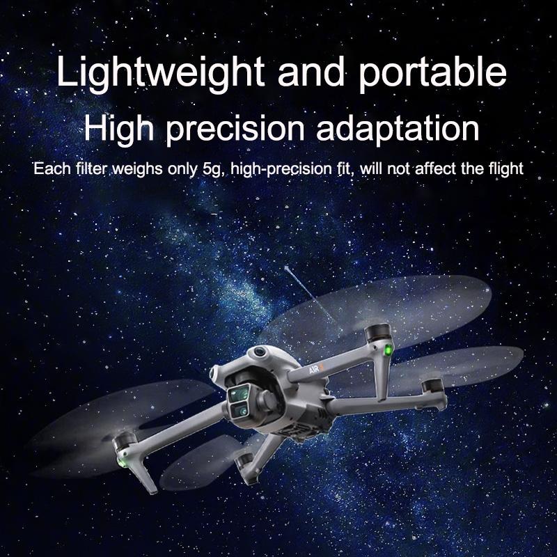 Versatile 4-in-1 Lens Filter for Dji Air 3 Drone - For Dji Air 3 4 In 1 Nd8/16/32/64