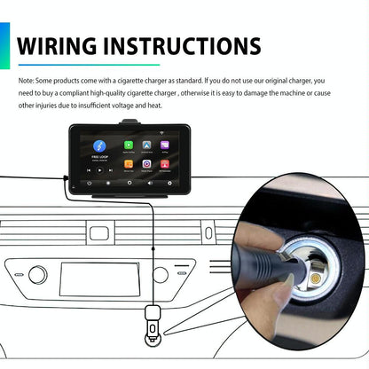 7 Inch Hd Smart Screen Carplay + Android Auto + Android - 32G