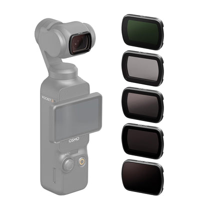 Double-sided Coated Filters for Dji Pocket 3 with Protective Goggles and Cpl Style - Nd16+Nd64+Nd256 + Cpl