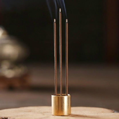 Medium Copper Nine-hole Incense Stick Plate Burner - Set of 5