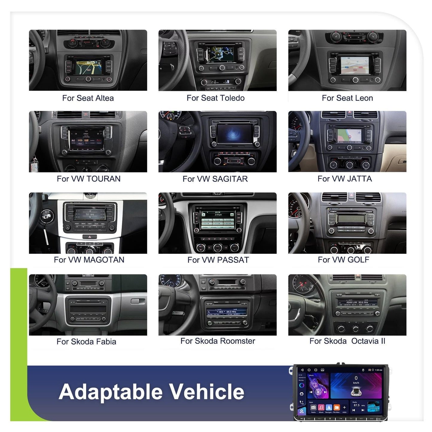 Android 13 Multimedia Player For Vw - 4 + 64G - 7-Inch