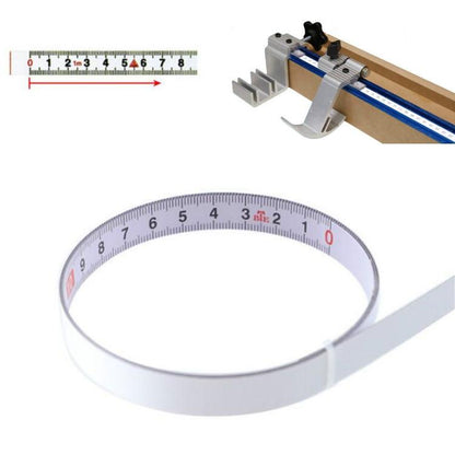 Self-adhesive Steel Ruler with 2m Tape Measure - Sticky Scale