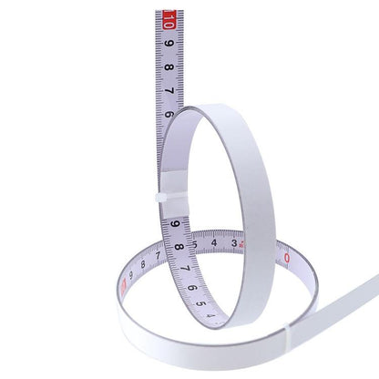 Self-adhesive Steel Ruler with 2m Tape Measure - Sticky Scale
