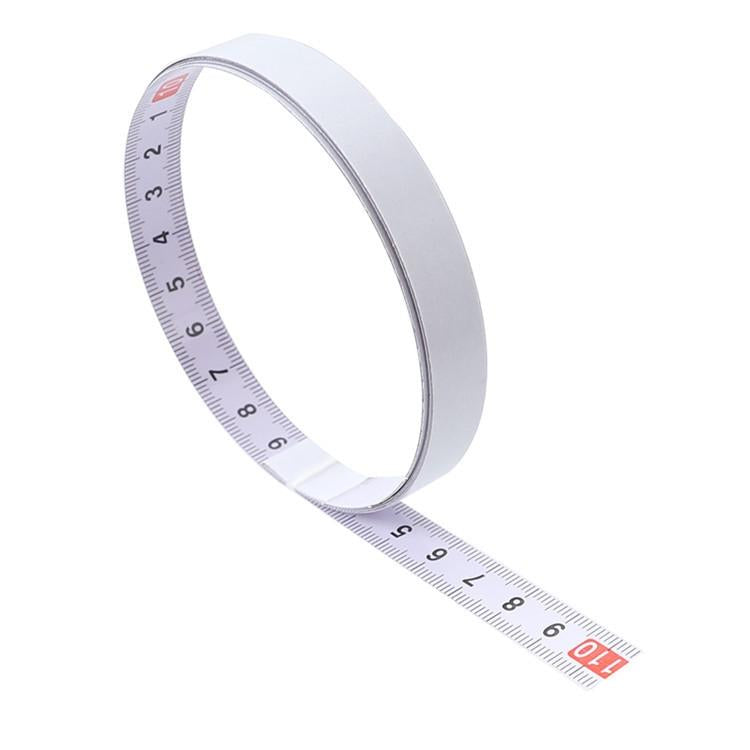 Self-adhesive Steel Ruler with 2m Tape Measure - Sticky Scale