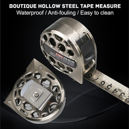 Waterproof Hollow Steel Tape Measure - Rust-proof Metal Ruler - 5M 19Mm