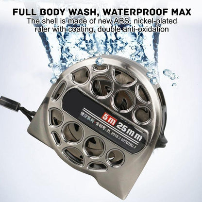 Waterproof Hollow Steel Tape Measure - Rust-proof Metal Ruler - 5M 19Mm
