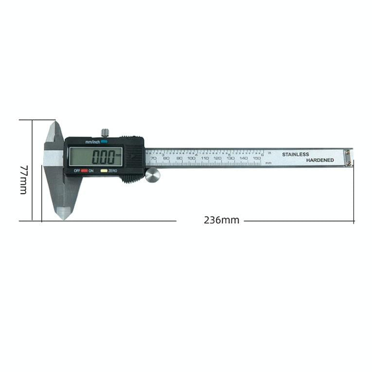 Stainless Steel Digital Vernier Caliper - 0-300mm