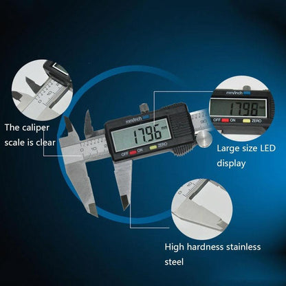 Stainless Steel Digital Vernier Caliper - 0-300mm