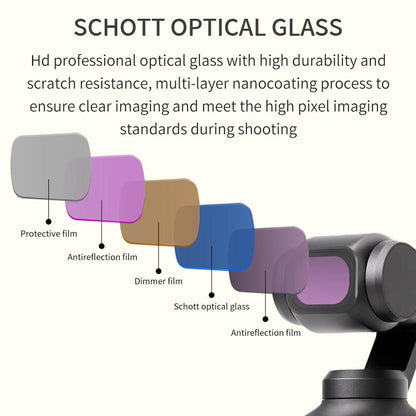 Zb Camera Lens Filter for Dji Pocket 3 - Streak Drawing - Streak Drawing Gold