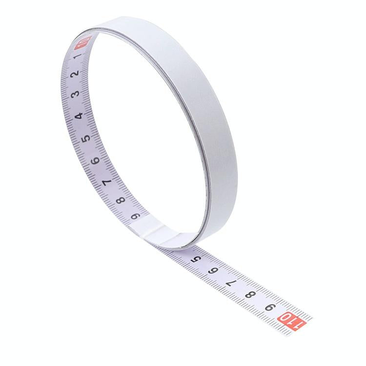 Self-adhesive Steel Ruler with 2m Tape Measure - Sticky Scale