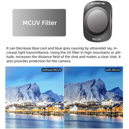 Dji Pocket 3 Camera Lens Filter - 3 In 1 Cpl Nd8/16
