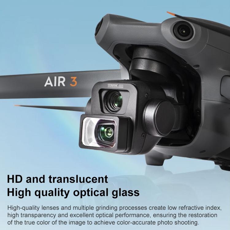 Dji Air 3 with Wide Angle Lens Filter
