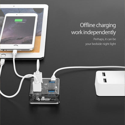 Transparent Usb 3.0 Desktop Hub + 100Cm Micro Usb Cable