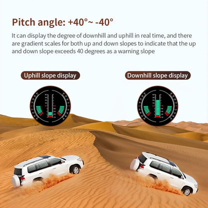 Universal Car Hud Display Speed Voltage Mileage