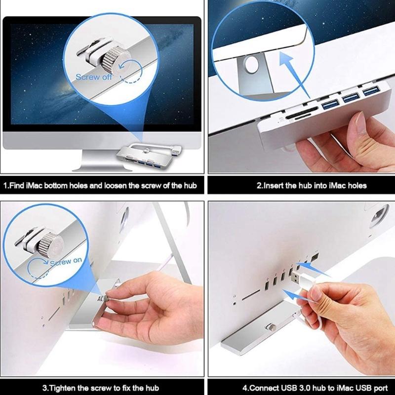 Usb3.0 Hub With Sd / Tf Card Reader