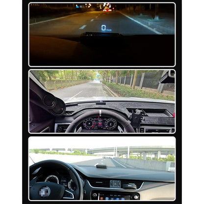 3.2 Inch Obd Hud Head Up Display For Car Engine Failure Water Temperature & Voltage Alarm