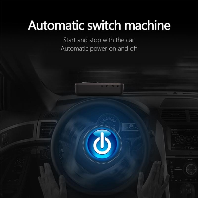 3.2 Inch Obd Hud Head Up Display For Car Engine Failure Water Temperature & Voltage Alarm