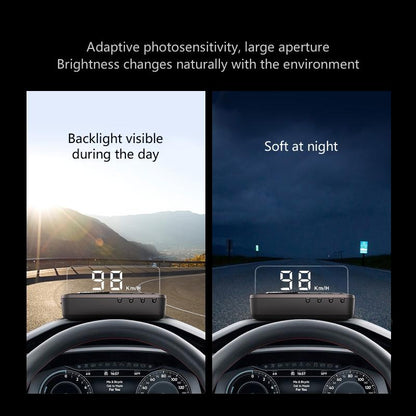 3.2 Inch Obd Hud Head Up Display For Car Engine Failure Water Temperature & Voltage Alarm