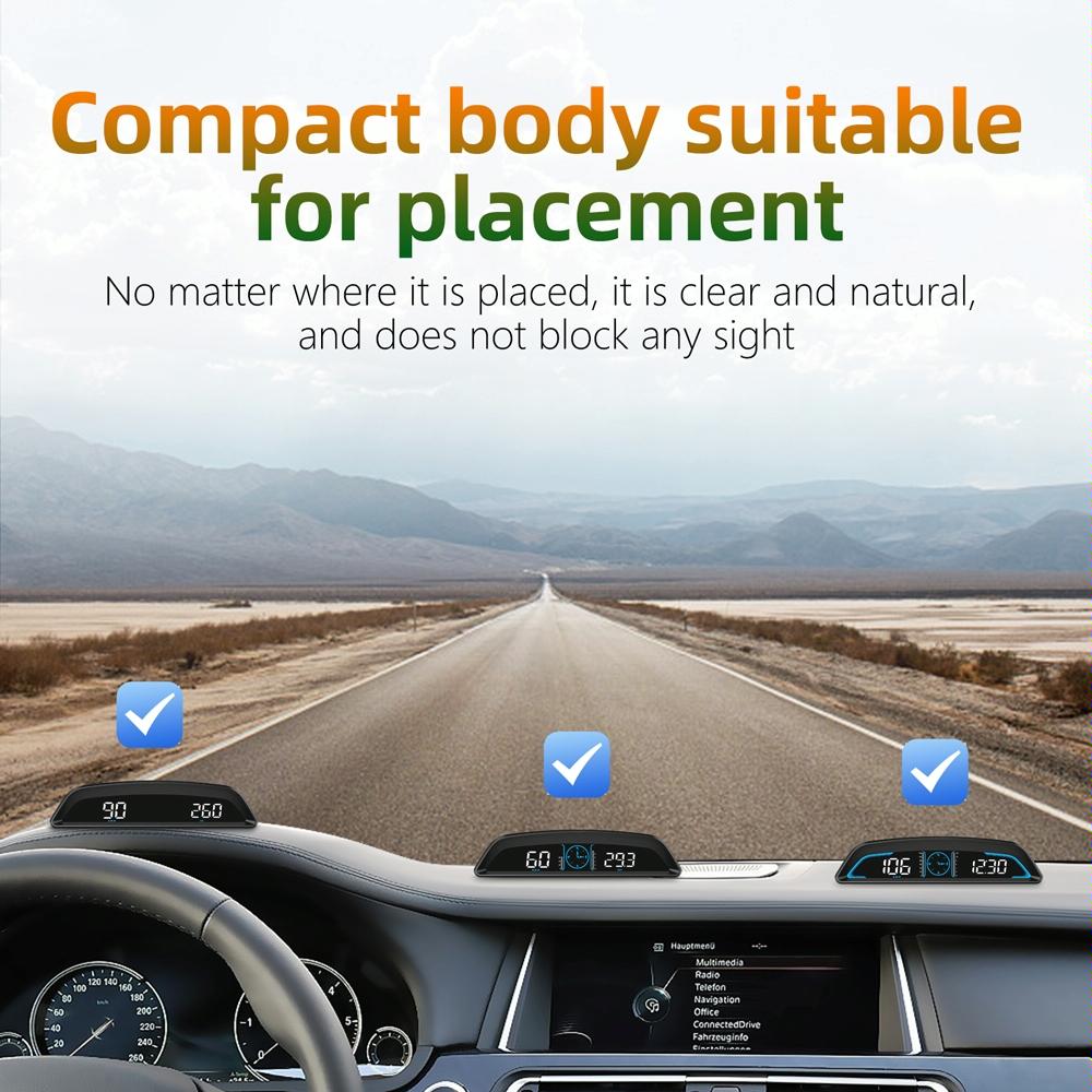 5.5 Inch Car Hud Display Gps Speed Alarm & Odometer