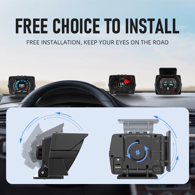 2.8 Inch Obdii + Mems Head Up Display System For A450 Cars