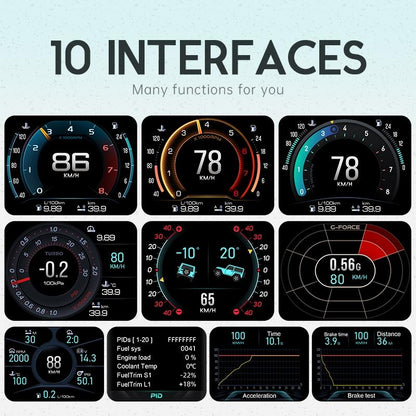 2.8 Inch Obdii + Mems Head Up Display System For A450 Cars