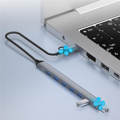 7-In-1 Usb Hub Usb 3.0 + 6X Usb 2.0 + Type-C