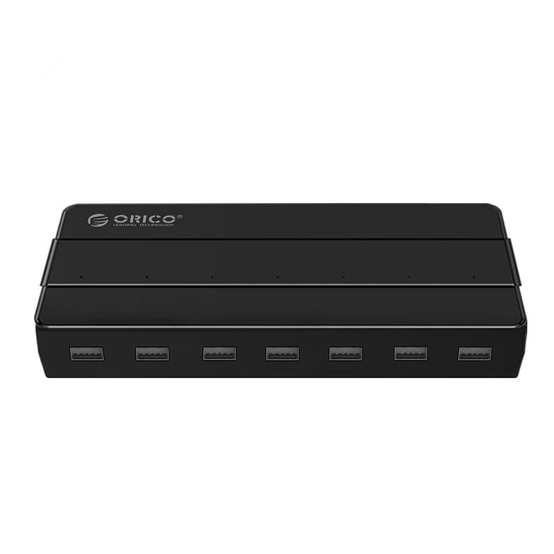 7-Port Usb 2.0 Desktop Hub With Power Adapter