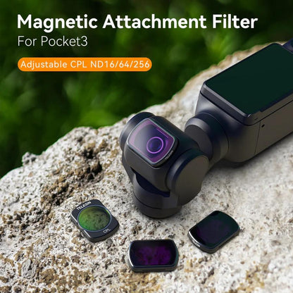 Magnetic Suction Filter Set For Dji Pocket 3 Cpl Nd16 Nd64 Nd256
