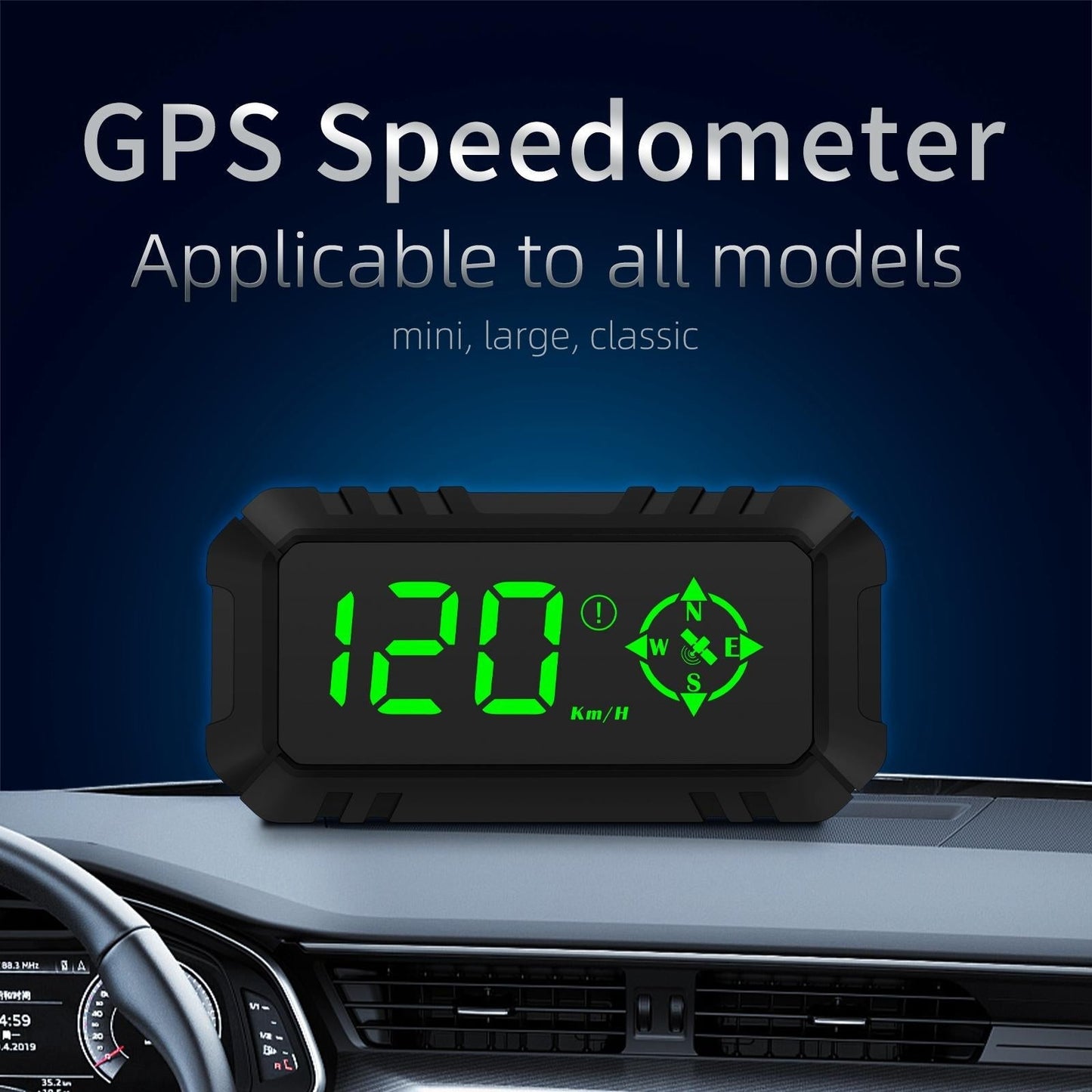 Digital Car Head Up Display Over Speed Alarm Gps Hud