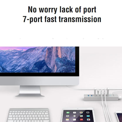 7-Port Aluminum Usb 3.0 Hub