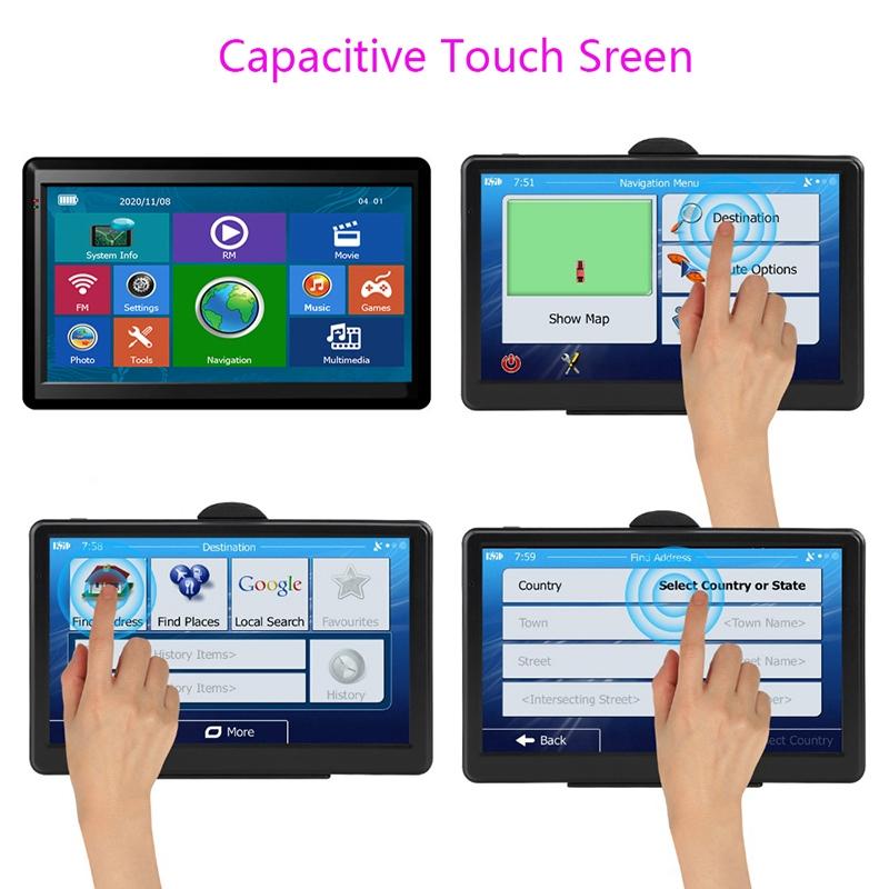 7 Inch Car Gps Navigator 8G + 128M Resistive Screen Fm / Tf - Southeast Asia Map
