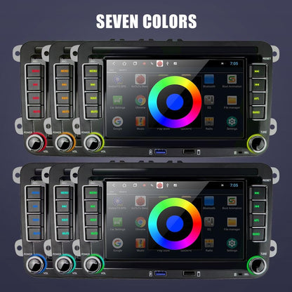 7 Inch Android Car Multimedia Player Navigation Bluetooth Reversing Integrated Machine - 2 + 32G