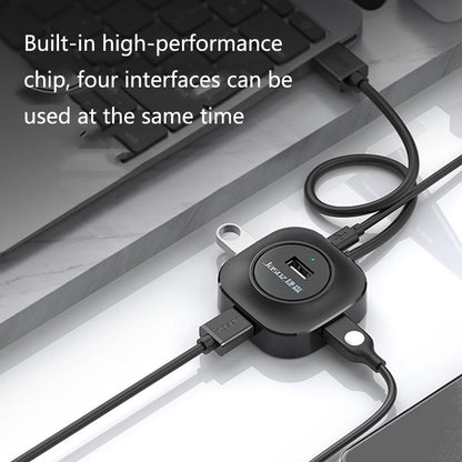 High-Speed 4-Port Usb2.0 Docking Hub Black 1.2M
