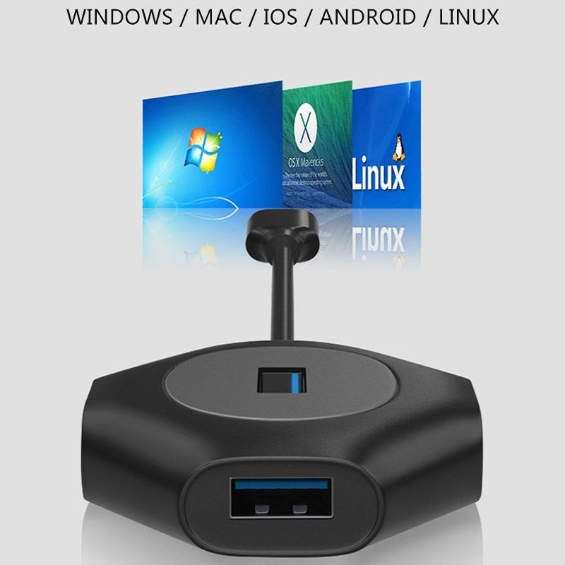 2-Pack Fast Charge Usb Docking Station 5-Port Usb3.0 / 2.0 Hub