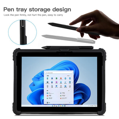 Acrylic Hand Strap Laptop Case for Microsoft Surface Go 1 / 2 / 3 - Transparent