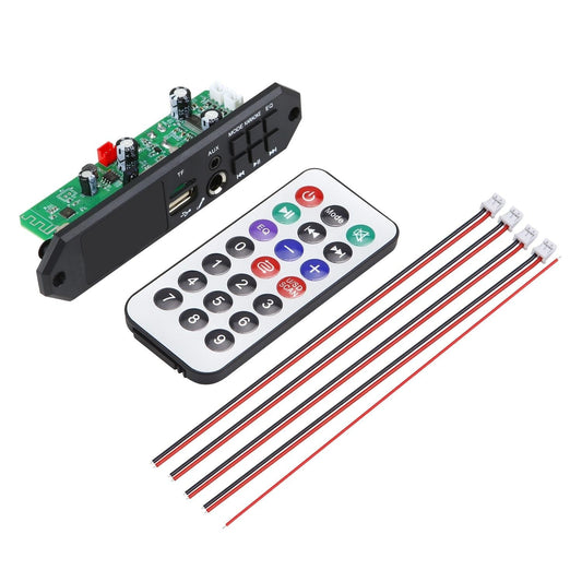 12V Bluetooth Mp3 Decoder Board W / 80W Power Amp & Colour Screen - Small Remote Control