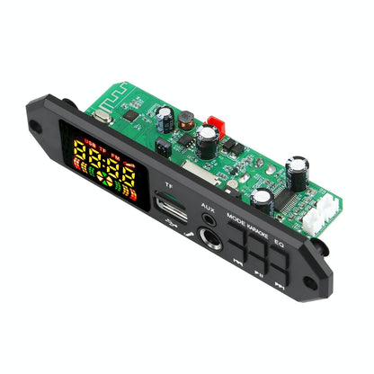12V Bluetooth Mp3 Decoder Board W / 80W Power Amp & Colour Screen - Small Remote Control